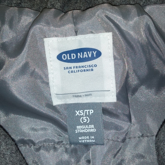 Old Navy Girls Gray Peacoat - Picture 3 of 5